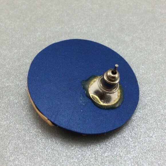 Handmade Coyote Howling at Desert Moon Polymer Clay Earrings Southwest Boho - Picture 3 of 16